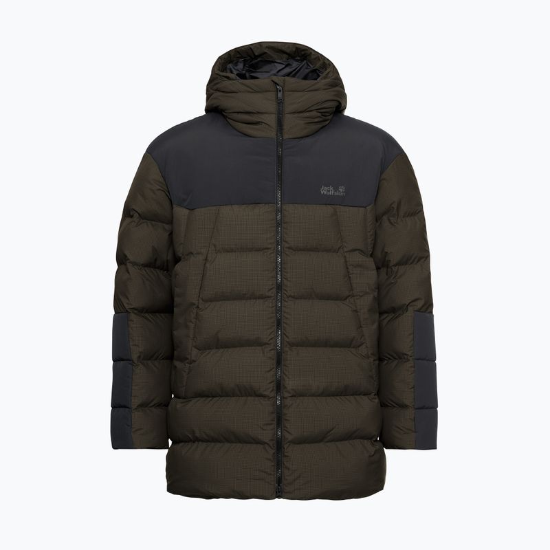 Мъжко ватирано яке Jack Wolfskin Icy Hollow Hooded obsidian moss 7