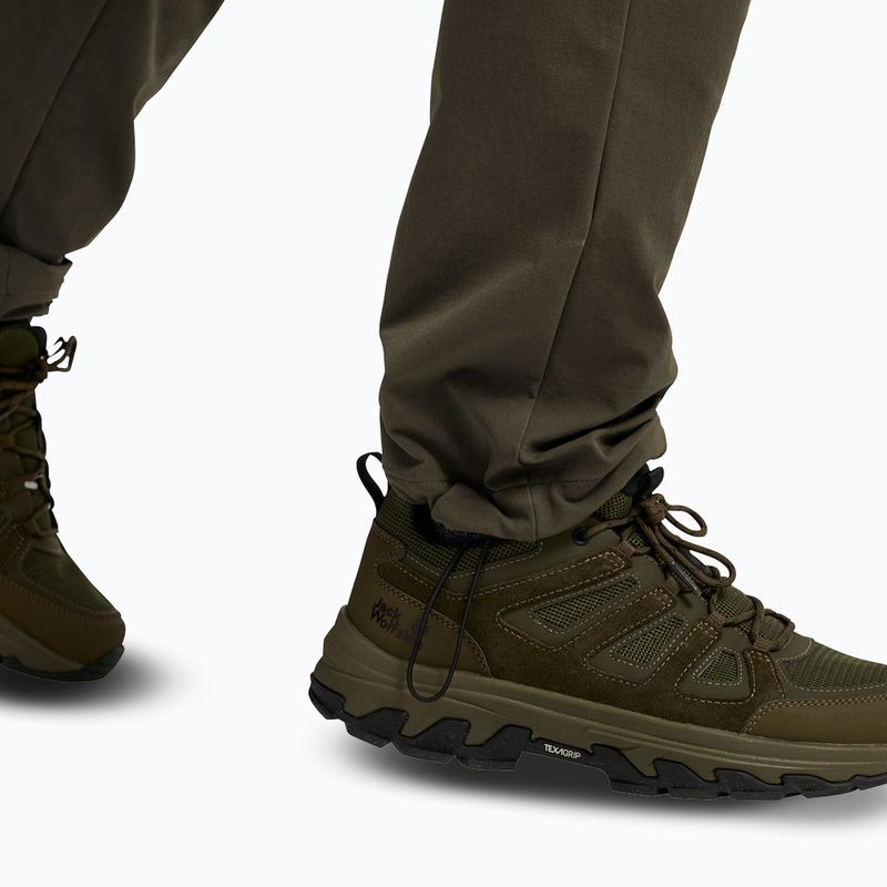 Мъжки панталони за трекинг Jack Wolfskin Activate Flex obsidian moss 6