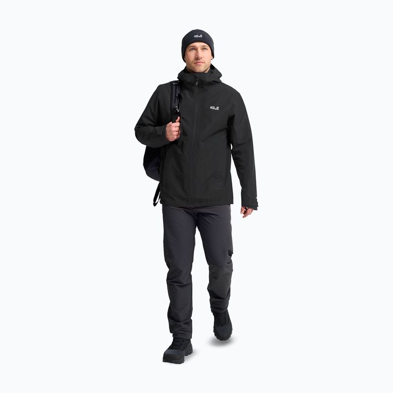 Мъжко яке 3-в-1 Jack Wolfskin Stonetrail 3In1 black 2