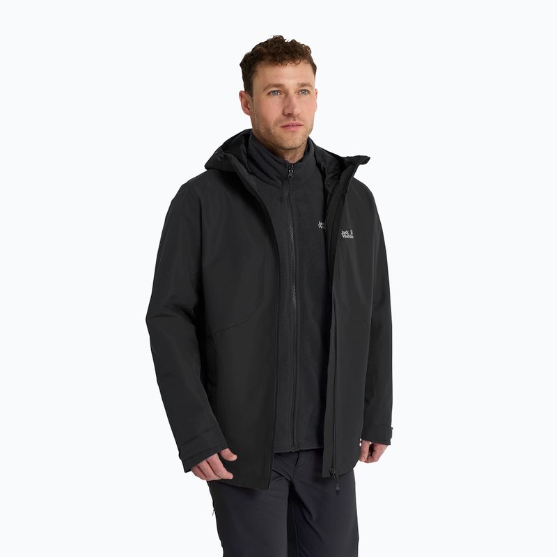 Мъжко яке 3-в-1 Jack Wolfskin Stonetrail 3In1 black 4