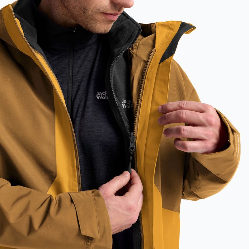 Мъжко яке 3-в-1 Jack Wolfskin Stonetrail 3In1 burly yellow jw 8