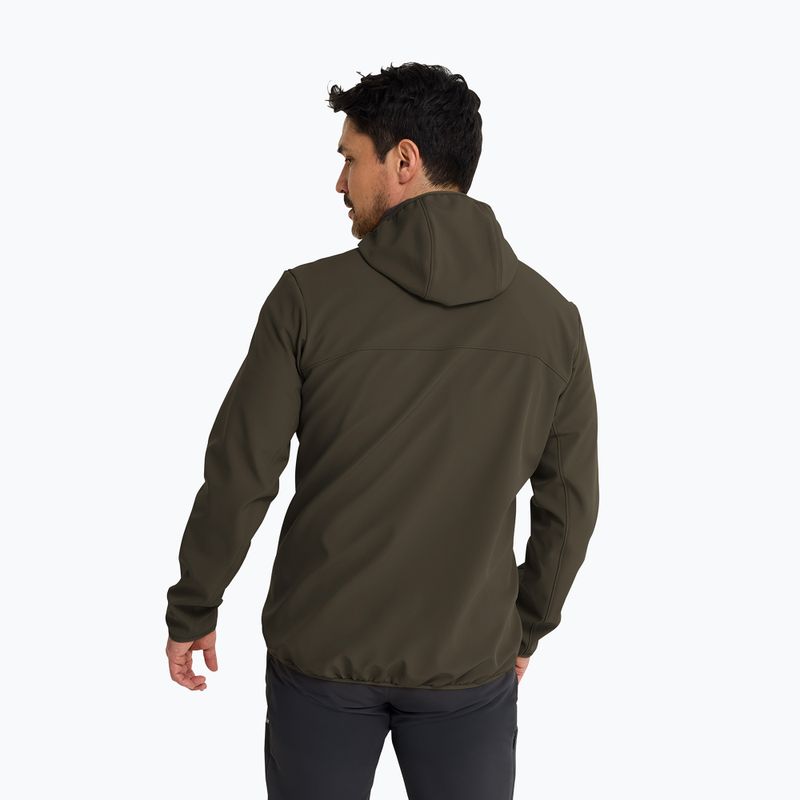 Мъжко ветроустойчиво яке Jack Wolfskin Wild Winds Hooded obsidian moss 3