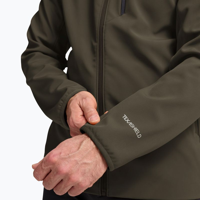 Мъжко ветроустойчиво яке Jack Wolfskin Wild Winds Hooded obsidian moss 7