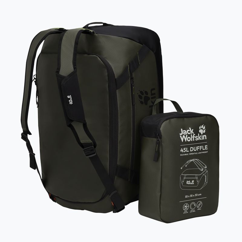 Пътна чанта Jack Wolfskin Tecton Duffle 45 l rich olive 5