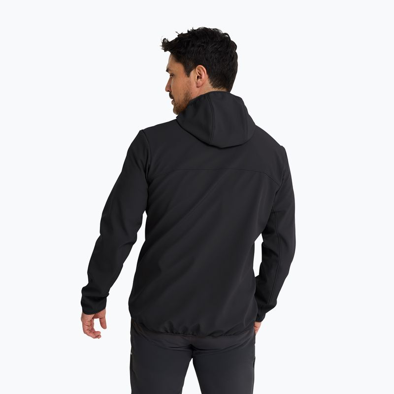 Мъжко ветроустойчиво яке Jack Wolfskin Wild Winds Hooded black 2
