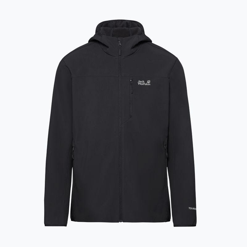 Мъжко ветроустойчиво яке Jack Wolfskin Wild Winds Hooded black 8