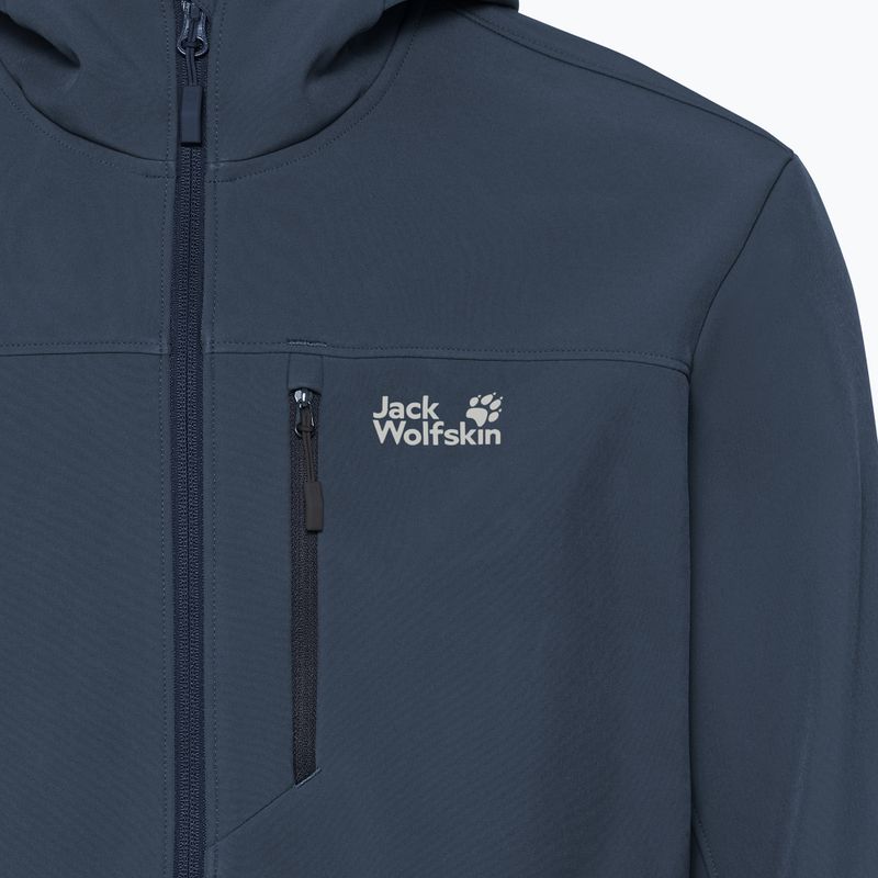 Мъжко ветроустойчиво яке Jack Wolfskin Wild Winds Hooded midnight sky 6