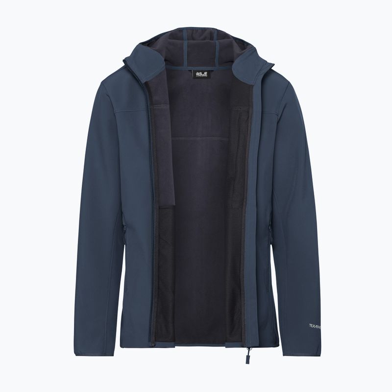 Мъжко ветроустойчиво яке Jack Wolfskin Wild Winds Hooded midnight sky 9