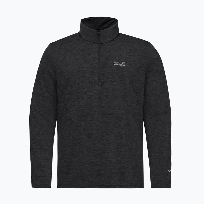 Мъжки поларен суитшърт Jack Wolfskin Trail Half Zip black 4