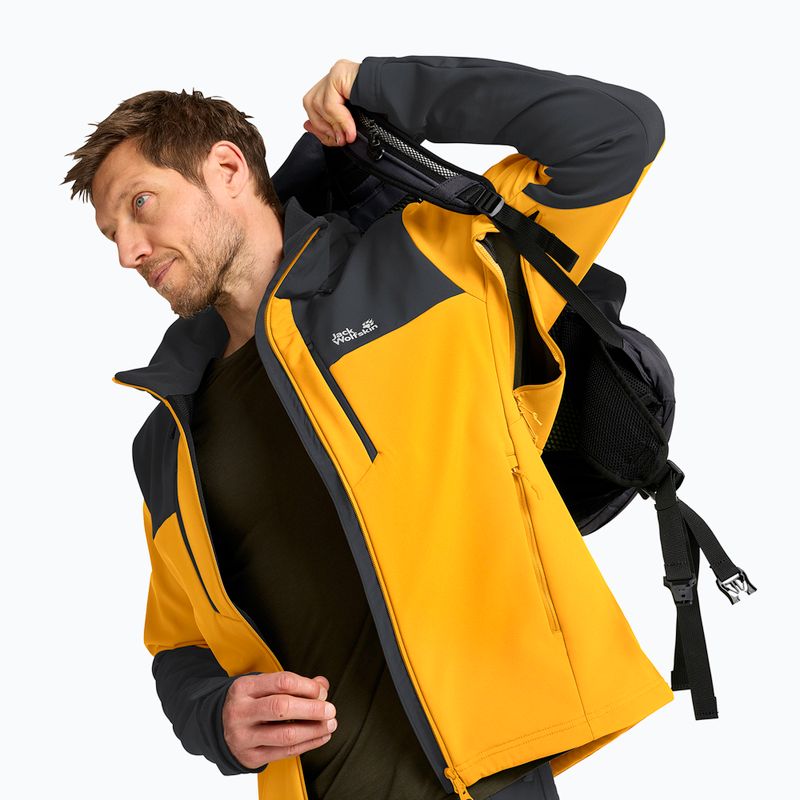 Мъжко ветроустойчиво яке Jack Wolfskin Jasper burly yellow jw 4