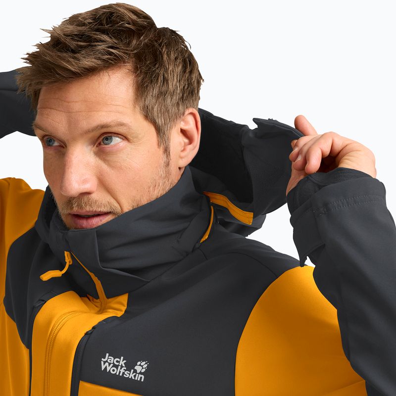 Мъжко ветроустойчиво яке Jack Wolfskin Jasper burly yellow jw 6