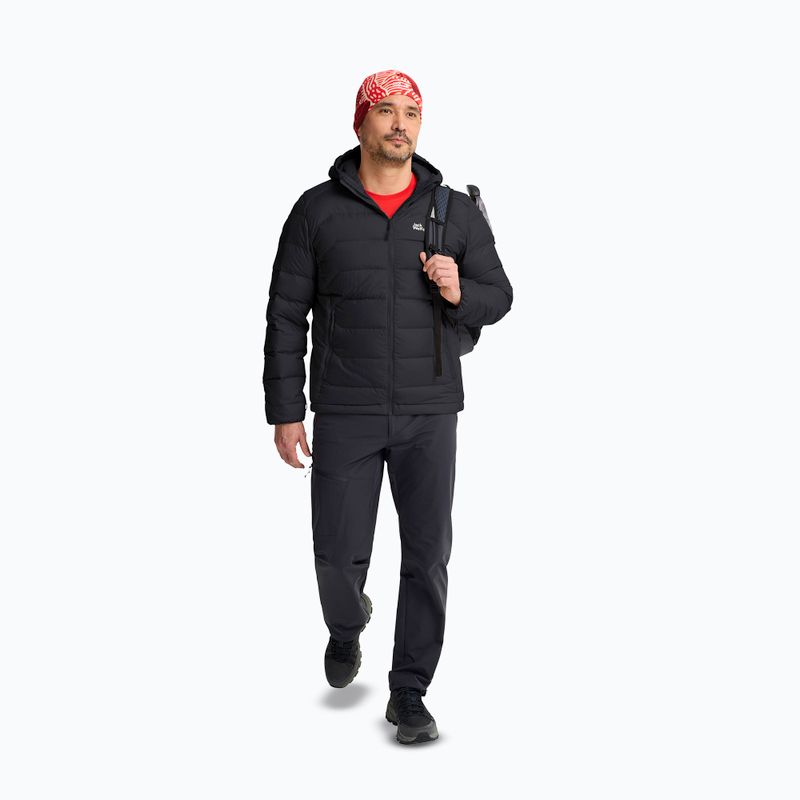 Мъжко пухено яке Jack Wolfskin Wild Pass Down Hoody black 2