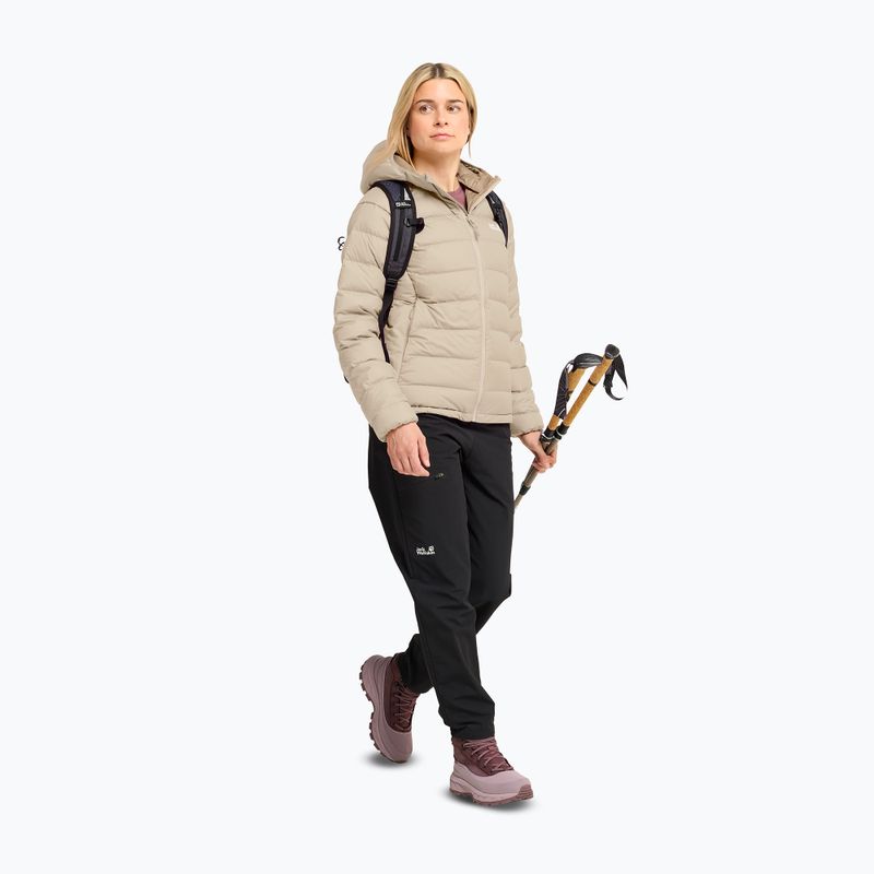Дамско пухено яке Jack Wolfskin Wild Pass Down Hoody Rds oyster 2