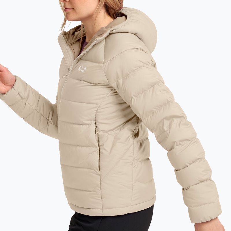 Дамско пухено яке Jack Wolfskin Wild Pass Down Hoody Rds oyster 4