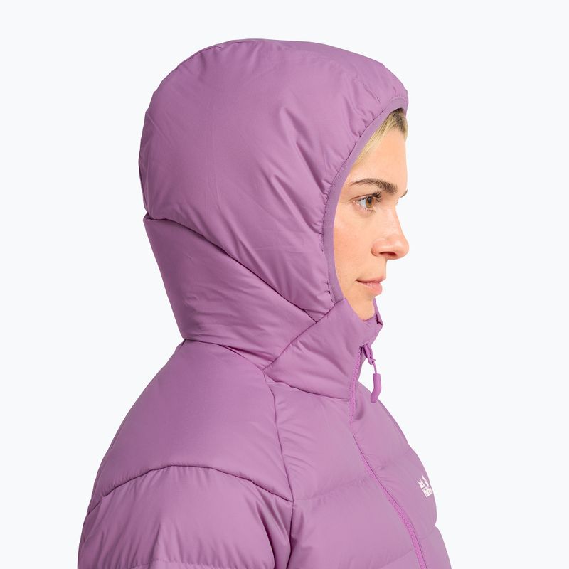 Дамско пухено яке Jack Wolfskin Wild Pass Down Hoody Rds vivid orchid 5