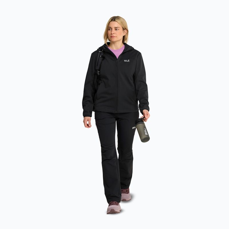 Дамско софтшел яке Jack Wolfskin Windhain 2 Hoody black 2