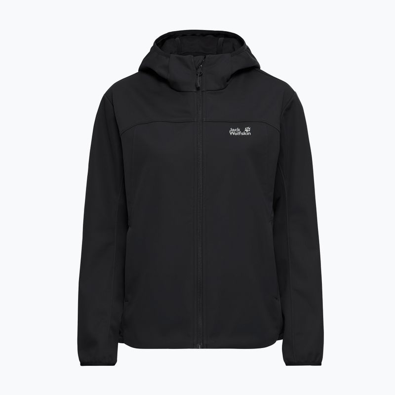 Дамско софтшел яке Jack Wolfskin Windhain 2 Hoody black 7