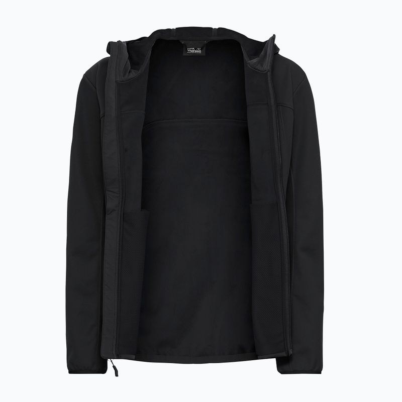 Дамско софтшел яке Jack Wolfskin Windhain 2 Hoody black 9