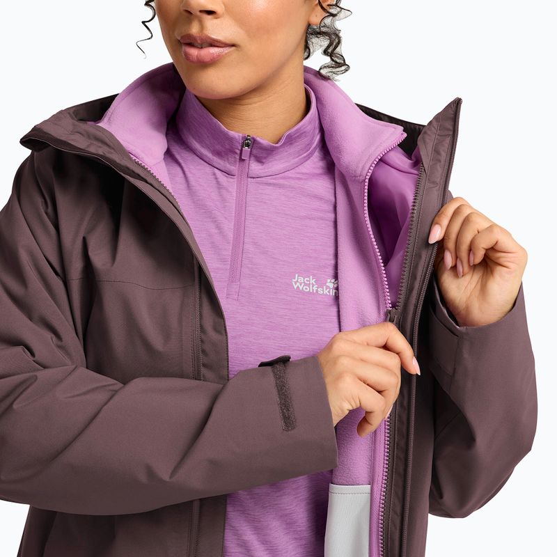 Дамско яке 3-в-1  Jack Wolfskin Moonrise 2 3IN1 sheer plum 8