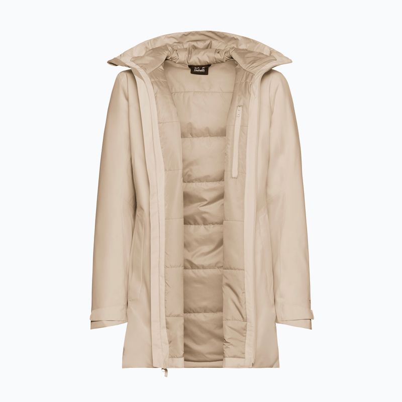 Дамско яке за дъжд Jack Wolfskin Heidelstein 2 Ins oyster 9