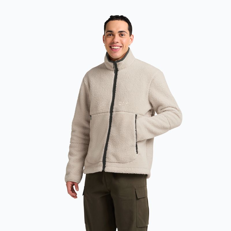 Мъжки поларен суитшърт Jack Wolfskin Stone Lite oyster