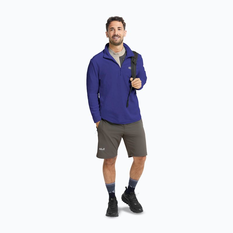 Мъжки поларен суитшърт Jack Wolfskin Taunus 100 Full Zip glow ink 2