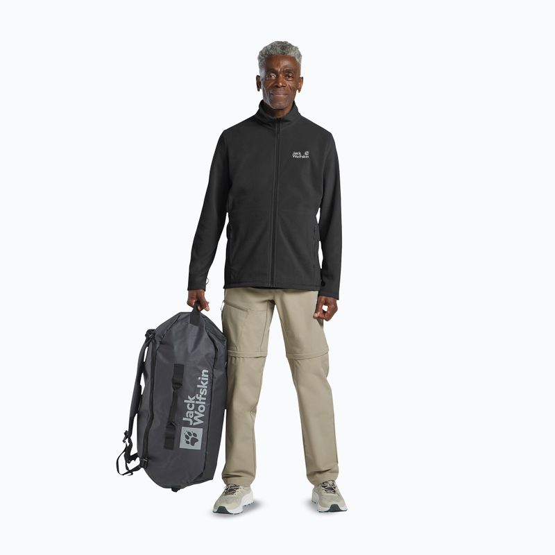 Мъжки поларен суитшърт Jack Wolfskin Wild Rebel 200 Full Zip paw black 2