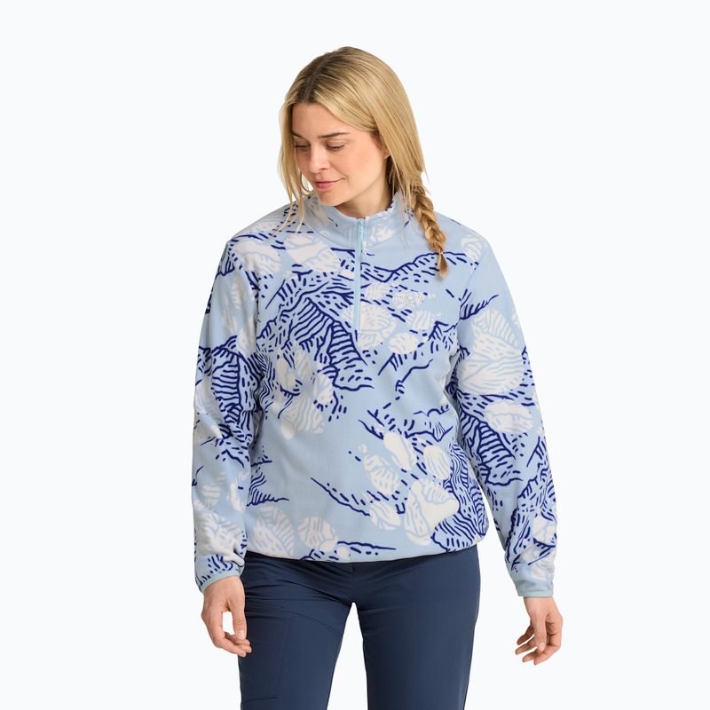 Дамски поларен суитшърт Jack Wolfskin Paw Era 100 Orint Half Zip paw crystal blue