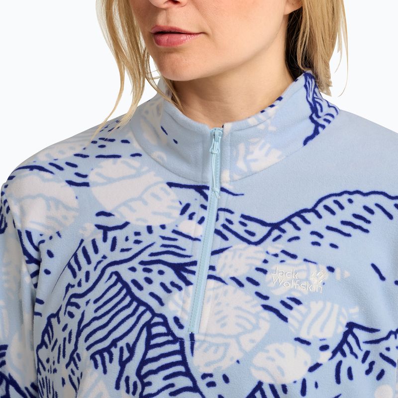 Дамски поларен суитшърт Jack Wolfskin Paw Era 100 Orint Half Zip paw crystal blue 4