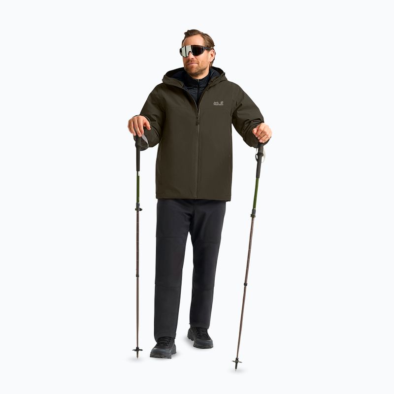 Мъжко ватирано яке Jack Wolfskin Wisper Ins obsidian moss 2