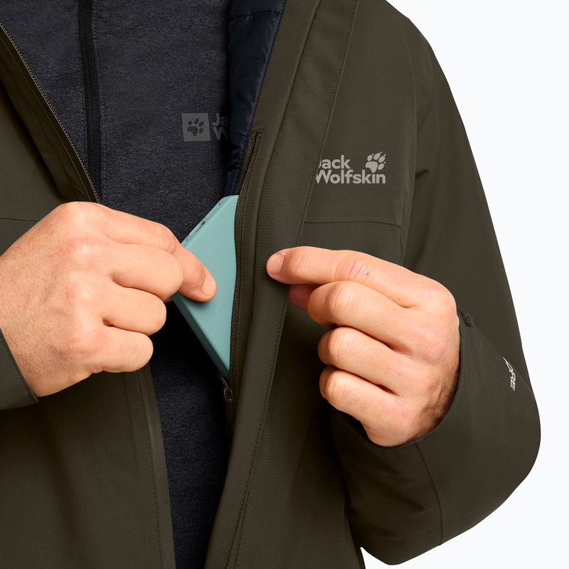 Мъжко ватирано яке Jack Wolfskin Wisper Ins obsidian moss 4