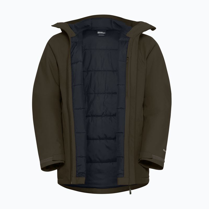 Мъжко ватирано яке Jack Wolfskin Wisper Ins obsidian moss 9