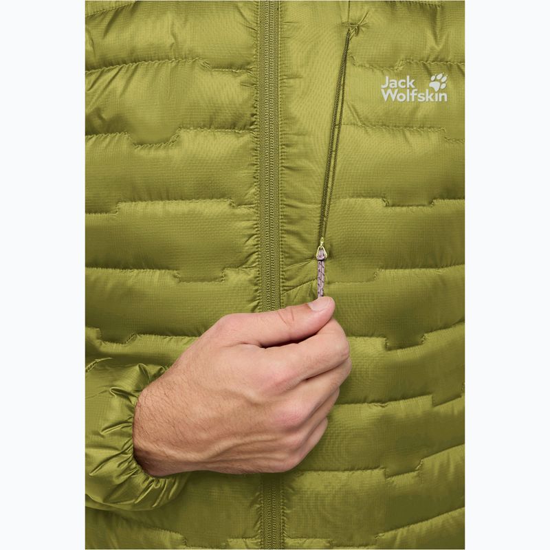 Мъжко пухено яке Jack Wolfskin Passamani Down Hoody khaki green 3