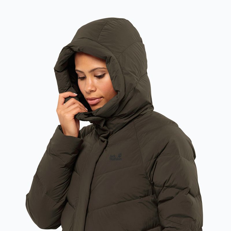 Дамско пухено палто Jack Wolfskin Marienplatz Coat obsidian moss 3