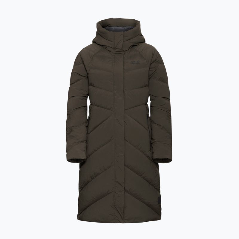 Дамско пухено палто Jack Wolfskin Marienplatz Coat obsidian moss 6