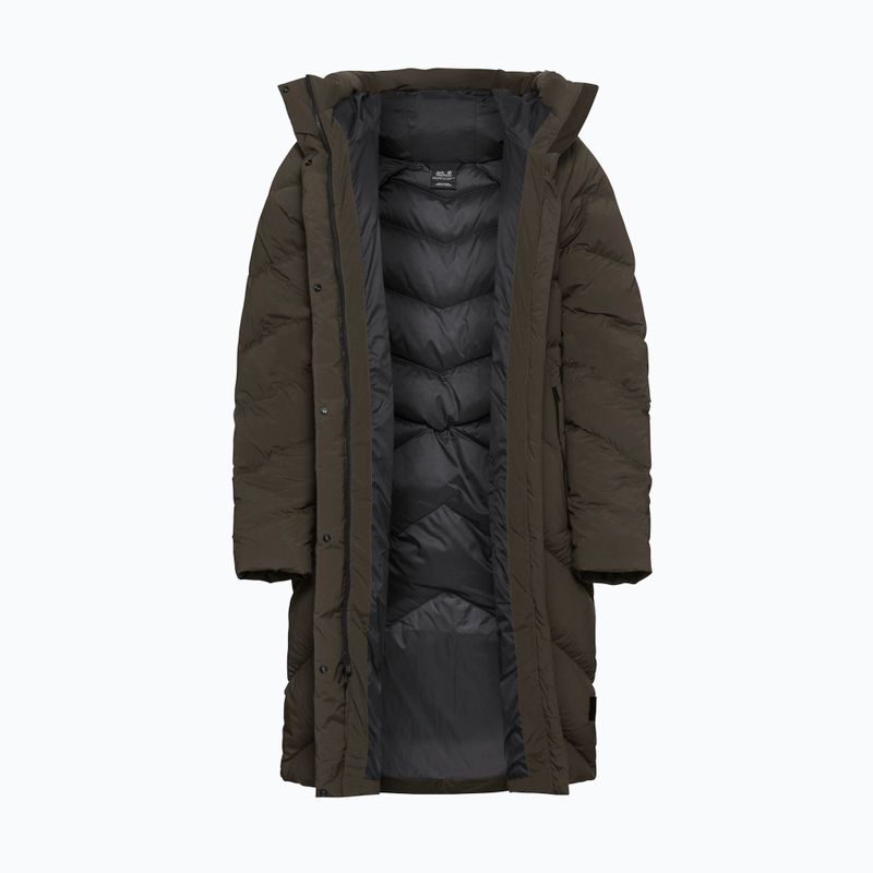 Дамско пухено палто Jack Wolfskin Marienplatz Coat obsidian moss 8