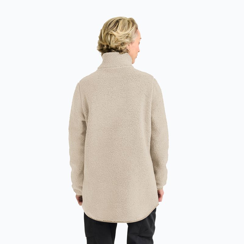Дамски поларен суитшърт Jack Wolfskin High Curl Coat oyster 3