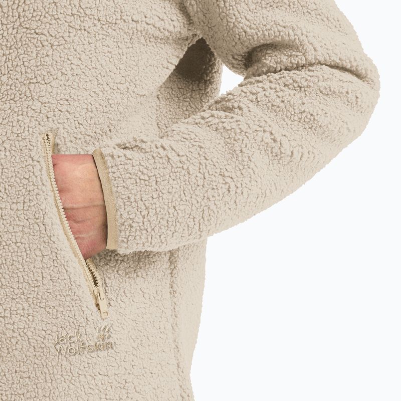 Дамски поларен суитшърт Jack Wolfskin High Curl Coat oyster 4