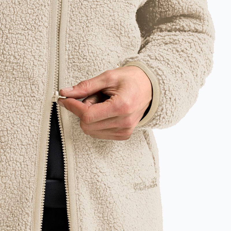 Дамски поларен суитшърт Jack Wolfskin High Curl Coat oyster 5