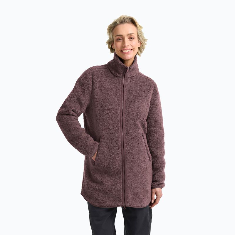 Дамски поларен суитшърт Jack Wolfskin High Curl Coat sheer plum