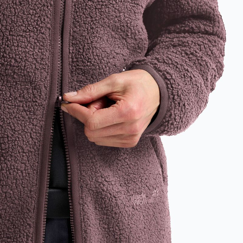 Дамски поларен суитшърт Jack Wolfskin High Curl Coat sheer plum 5
