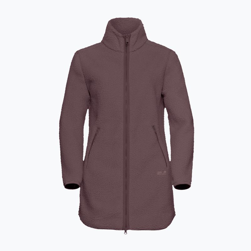 Дамски поларен суитшърт Jack Wolfskin High Curl Coat sheer plum 7