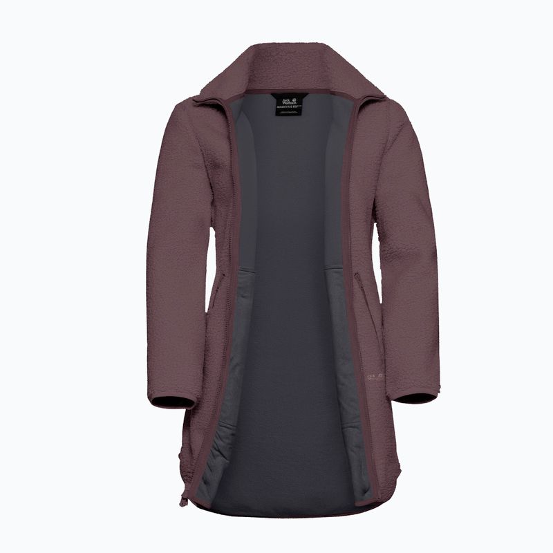 Дамски поларен суитшърт Jack Wolfskin High Curl Coat sheer plum 9