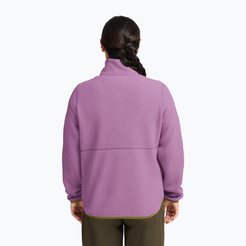 Дамски поларен суитшърт Jack Wolfskin Lite Curl Full Zip vivid orchid 3
