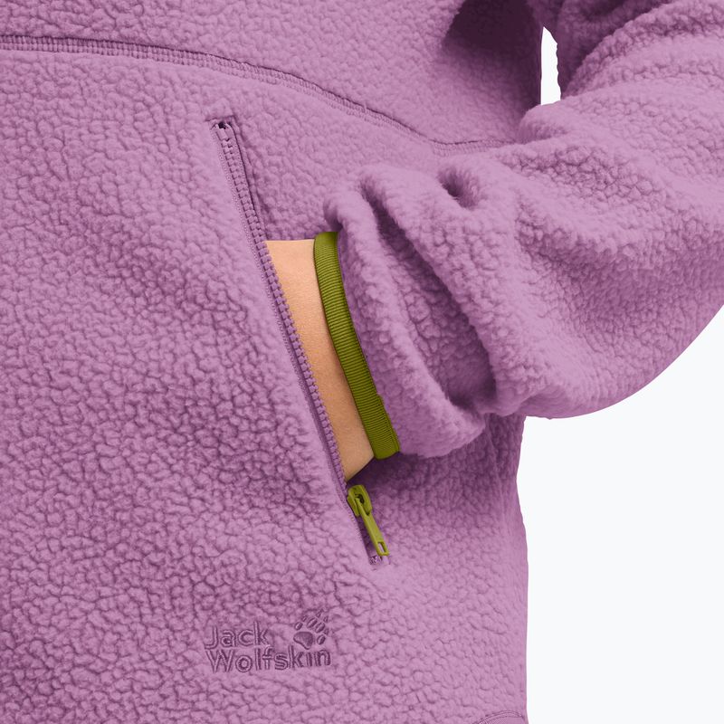 Дамски поларен суитшърт Jack Wolfskin Lite Curl Full Zip vivid orchid 5