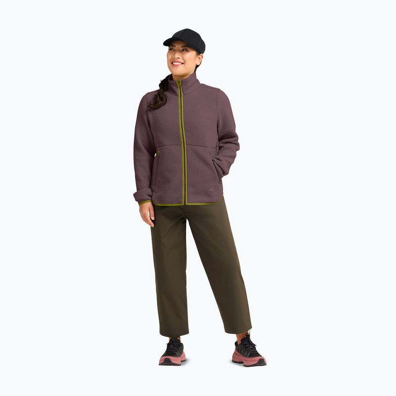 Дамски поларен суитшърт Jack Wolfskin Lite Curl Full Zip sheer plum 2