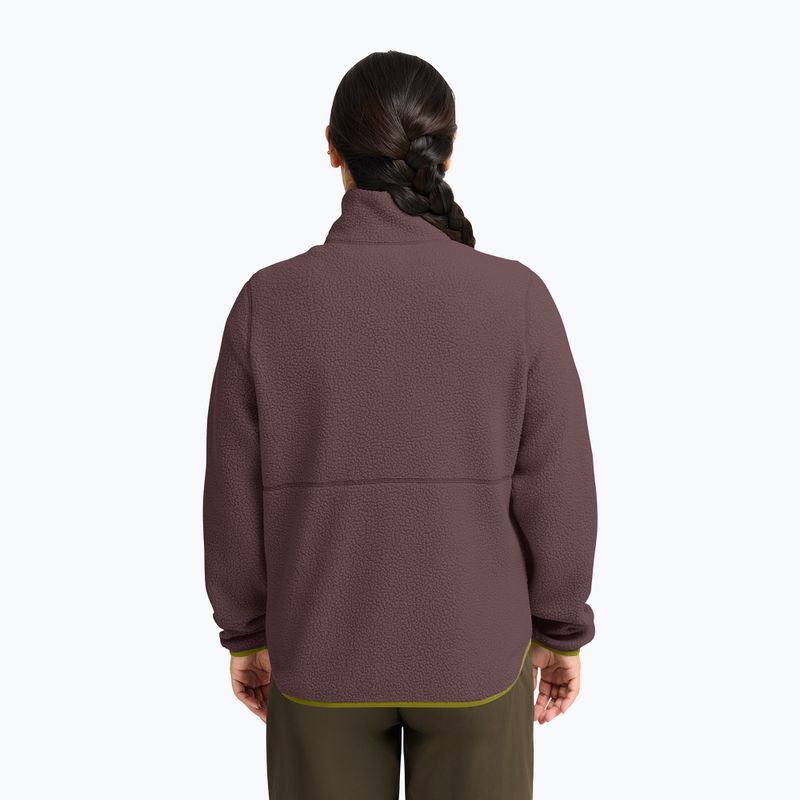 Дамски поларен суитшърт Jack Wolfskin Lite Curl Full Zip sheer plum 3
