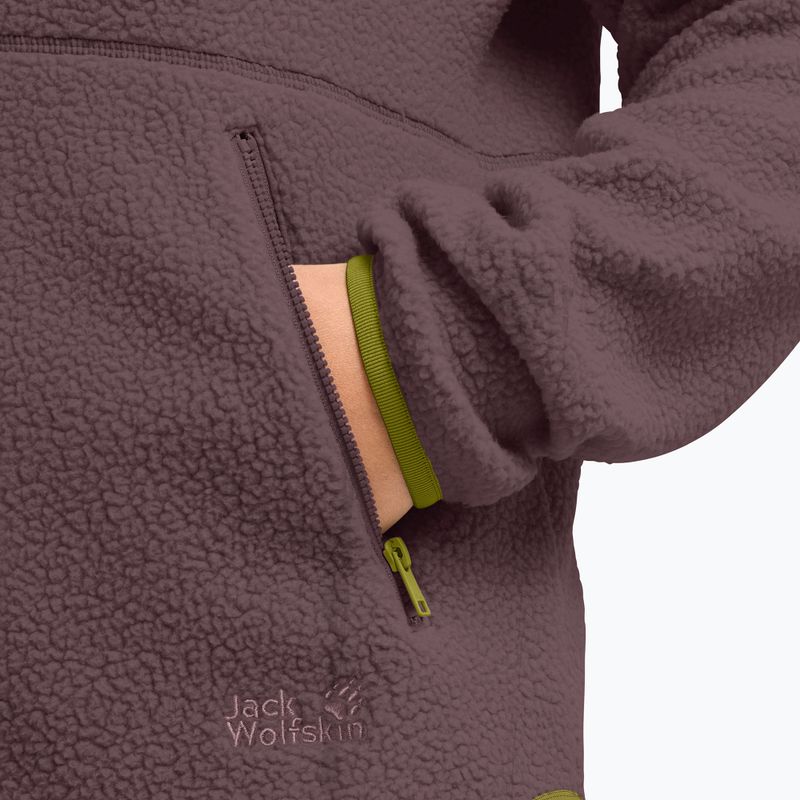 Дамски поларен суитшърт Jack Wolfskin Lite Curl Full Zip sheer plum 5