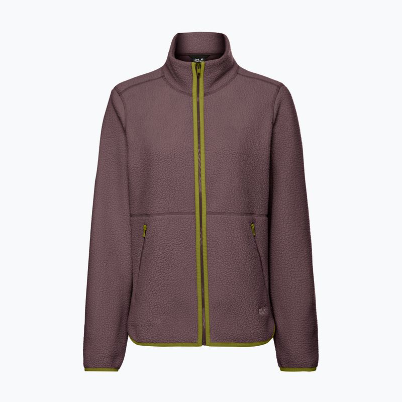 Дамски поларен суитшърт Jack Wolfskin Lite Curl Full Zip sheer plum 7