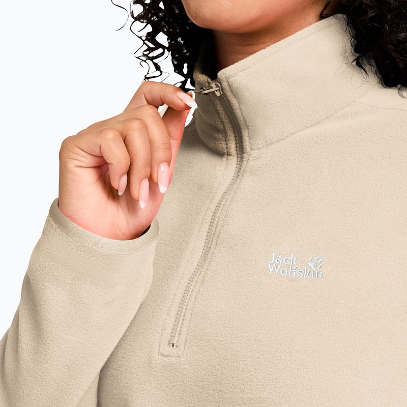 Дамски поларен суитшърт Jack Wolfskin Taunus 100 Half Zip oyster 4